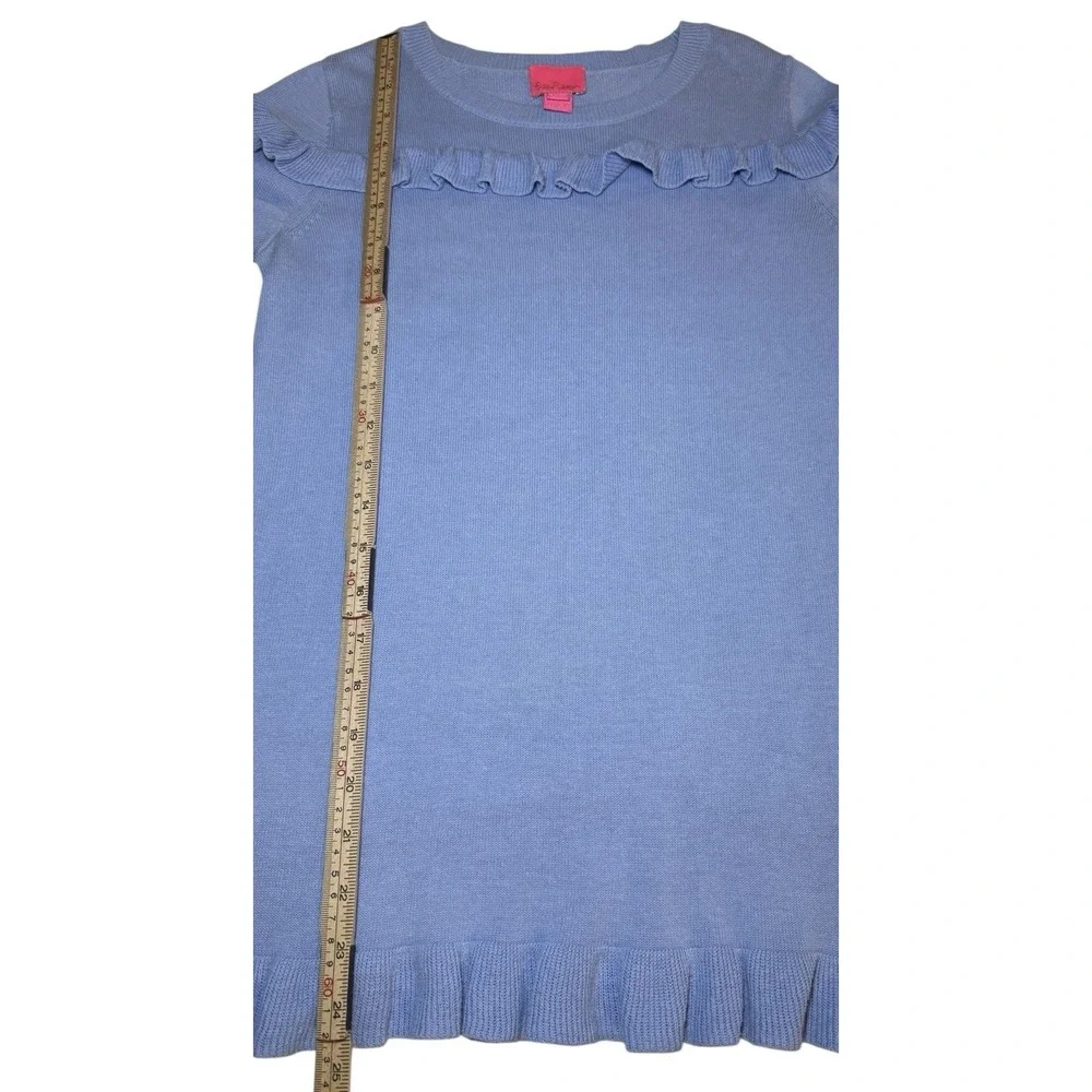 Lilly Pulitzer Serah Sweater Girls XL(12-14) Periwinkle Purple Long Sleeve - Picture 8 of 8